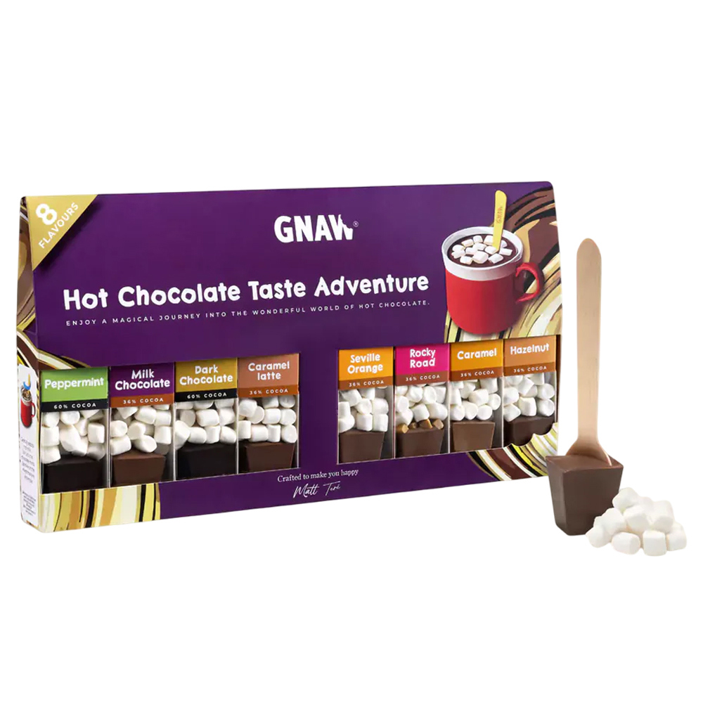 GNAW Taste Adventure Hot Chocolate Spoon Gift Set 8 Spoons